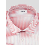 Chemise Rayée Max Double Retors pour Homme Grand Rose et Blanche