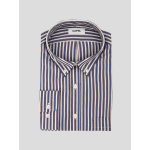 Chemise Rayée Ralph Grande Taille Bleue, Marron et Blanche
