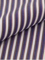 Chemise Rayée Ralph Grande Taille Bleue, Marron et Blanche