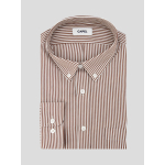 Chemise Rayée Ralph Grande Taille Marron et Blanche
