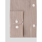 Chemise Rayée Ralph Grande Taille Marron et Blanche