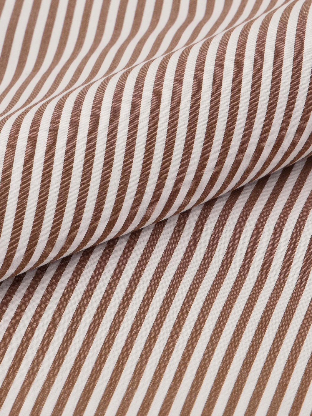 Chemise Rayée Ralph Grande Taille Marron et Blanche
