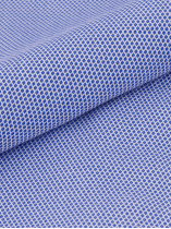 Chemise Dobby Romain Grande Taille Bleue