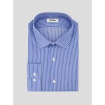 Chemise Rayée Max Grande Taille Bleue et Blanche