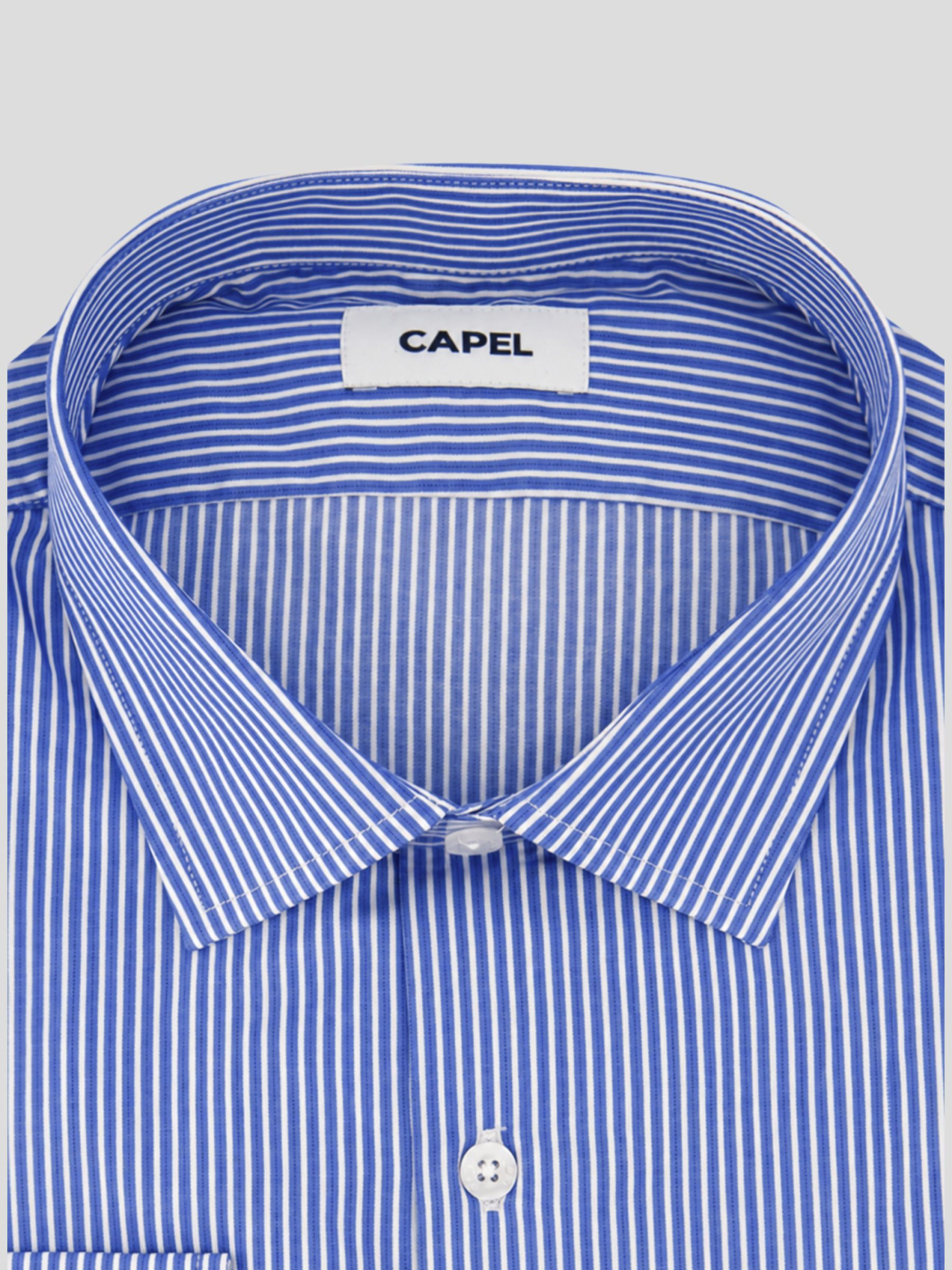 Chemise Rayée Max Grande Taille Bleue et Blanche