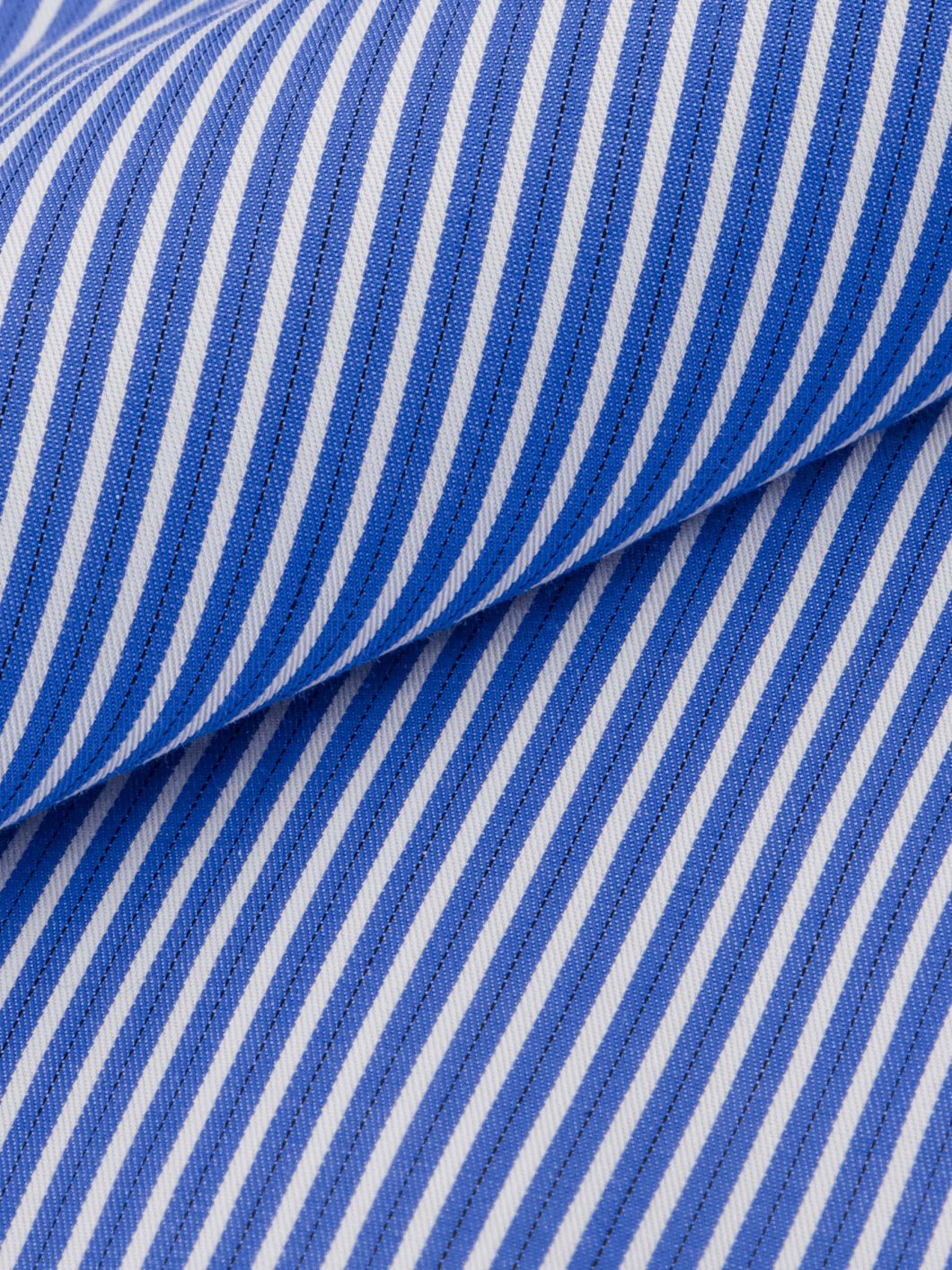 Chemise Rayée Max Grande Taille Bleue et Blanche