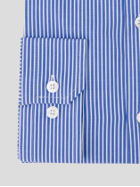 Chemise Rayée Max Grande Taille Bleue et Blanche