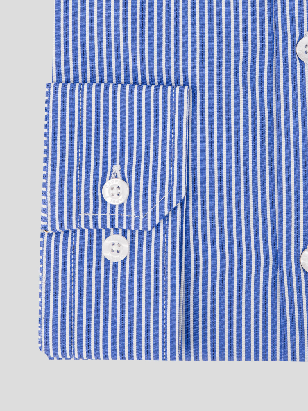Chemise Rayée Max Grande Taille Bleue et Blanche