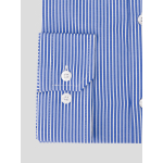 Chemise Rayée Max Grande Taille Bleue et Blanche