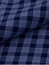 Chemise Flanelle à Carreaux Ralph Grande Taille Marine et Bleue