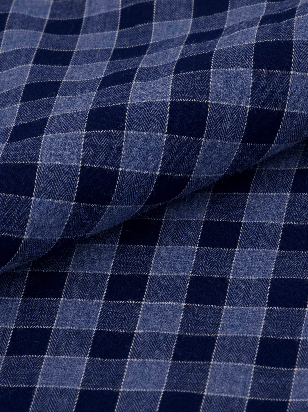 Chemise Flanelle à Carreaux Ralph Grande Taille Marine et Bleue