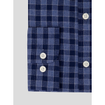 Chemise Flanelle à Carreaux Ralph Grande Taille Marine et Bleue
