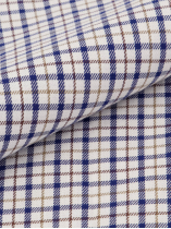 Chemise à Carreaux Max Grande Taille Marron, Marine et Blanche