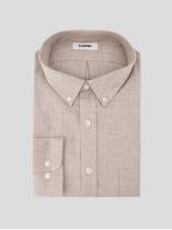 Chemise Flanelle Chevrons Ralph Grande Taille Beige