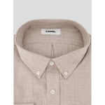 Chemise Flanelle Chevrons Ralph Grande Taille Beige