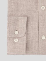 Chemise Flanelle Chevrons Ralph Grande Taille Beige