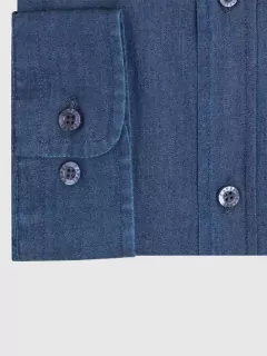 Chemise effet denim Capel grande tailles
