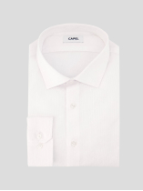 Chemise Double Retors Cannes Poignets Mousquetaire Grande Taille Blanche
