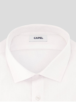 Chemise Double Retors Cannes Poignets Mousquetaire Grande Taille Blanche