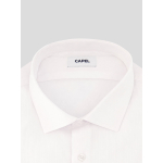 Chemise Double Retors Cannes Poignets Mousquetaire Grande Taille Blanche