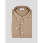 Chemise en Flanelle Grande Taille Beige