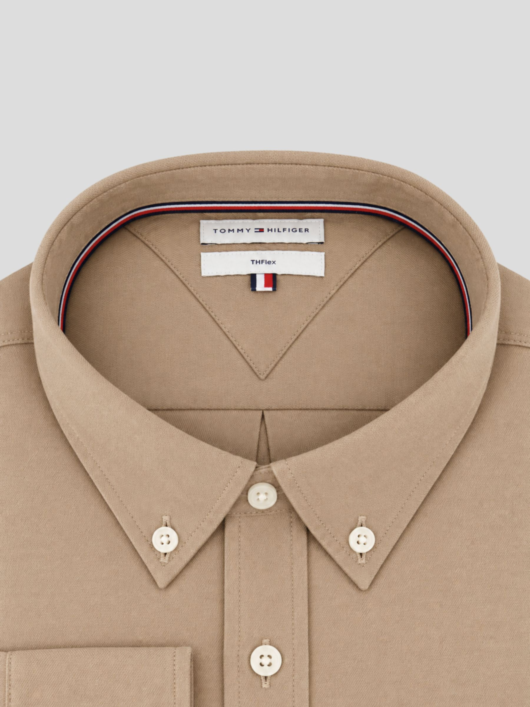 Chemise en Flanelle Grande Taille Beige