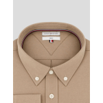 Chemise en Flanelle Grande Taille Beige