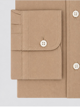 Chemise en Flanelle Grande Taille Beige