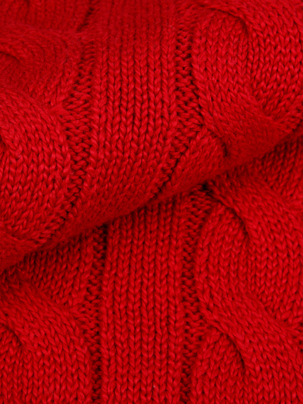 Pull Col Rond Grande Taille Rouge