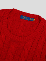 Pull Col Rond Grande Taille Rouge
