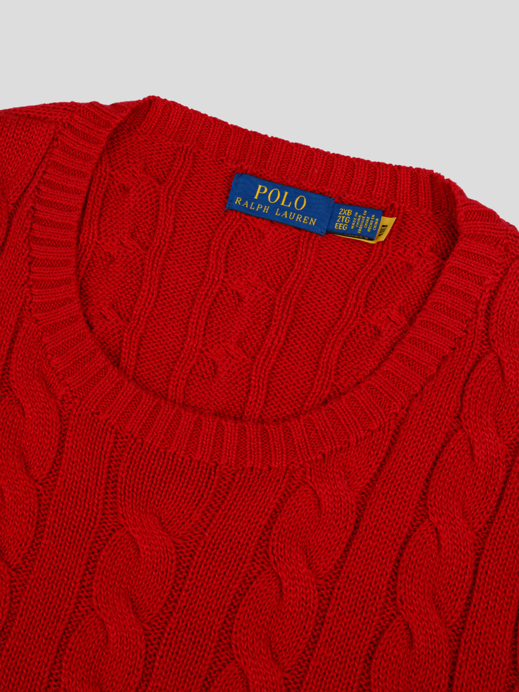 Pull Col Rond Grande Taille Rouge