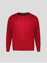 Pull Col Rond Grande Taille Rouge