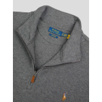 Sweat Col Camionneur Zippé Grande Taille Gris