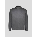 Sweat Col Camionneur Zippé Grande Taille Gris