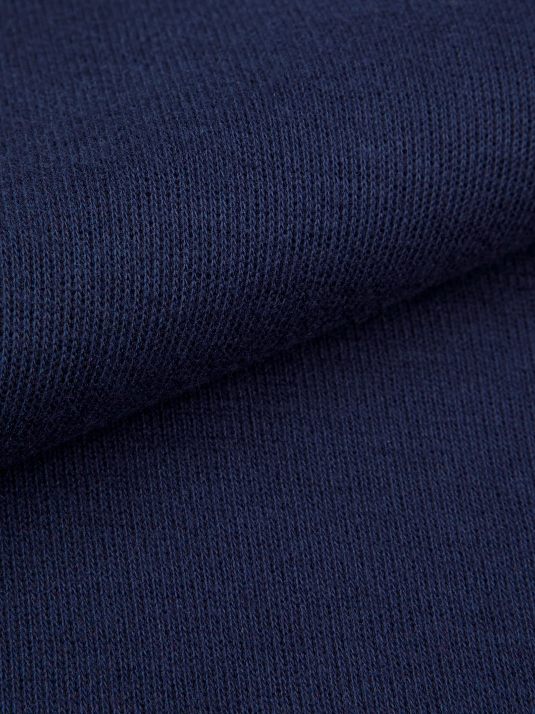 Sweat Col Camionneur Zippé Grande Taille Marine