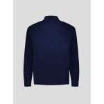 Sweat Col Camionneur Zippé Grande Taille Marine