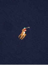 Sweat Col Camionneur Zippé Grande Taille Marine