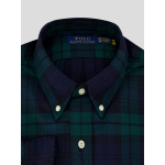 Chemise Oxford à Carreaux Grande Taille Bleue et Verte