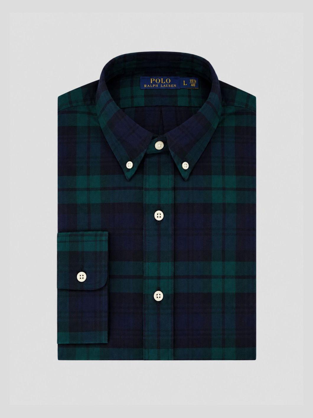 Chemise Oxford à Carreaux Grande Taille Bleue et Verte