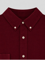 Chemise Velours Fin Grande Taille Bordeaux