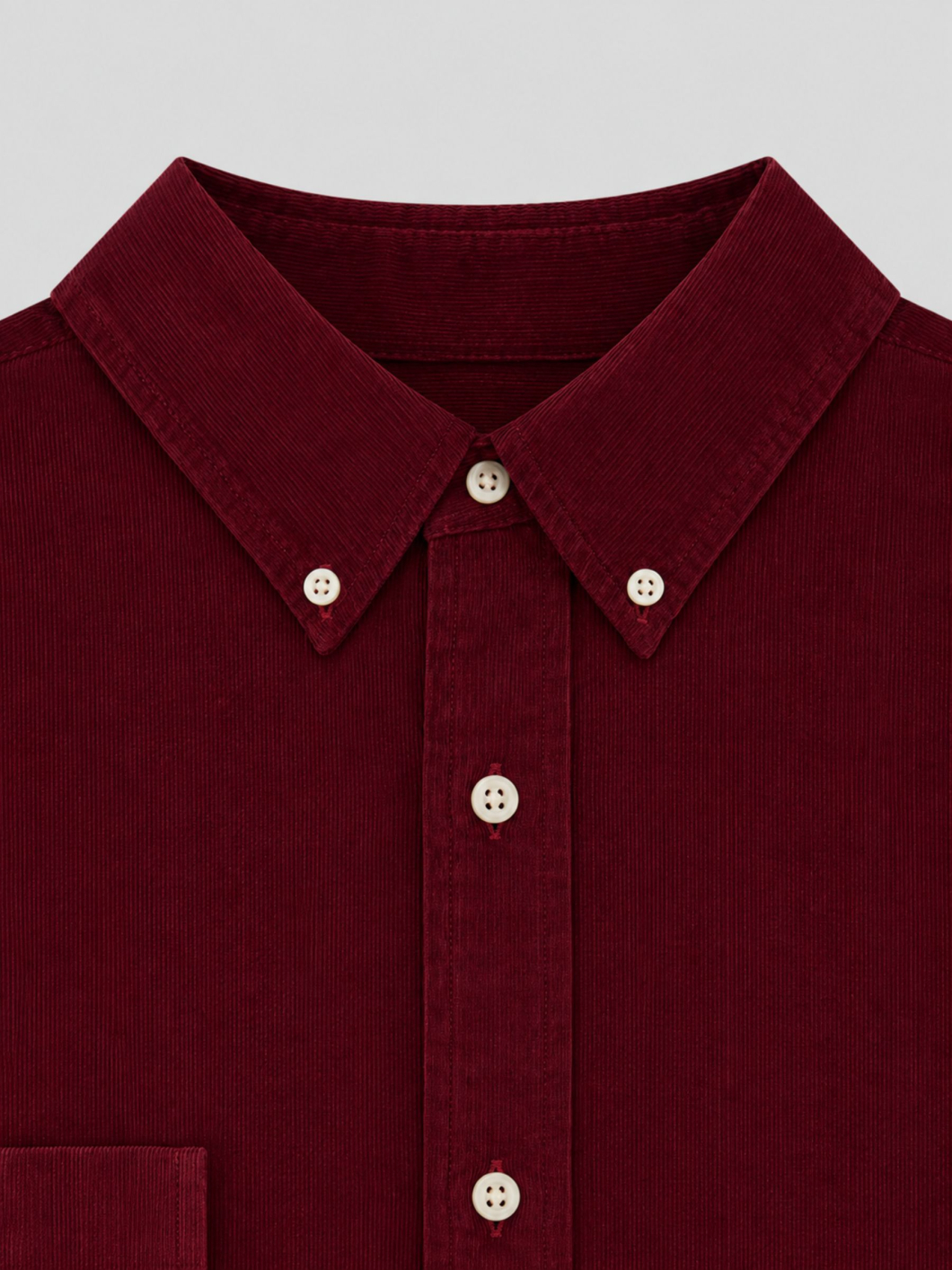 Chemise Velours Fin Grande Taille Bordeaux