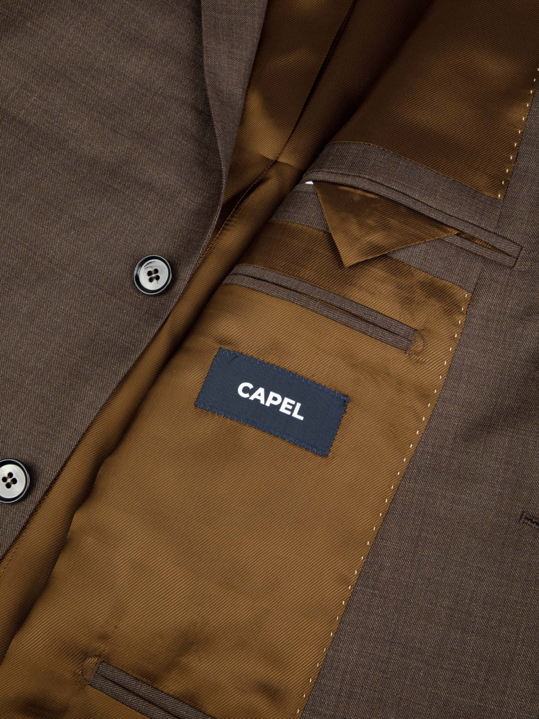 Veste Faux Uni Grande Taille Marron