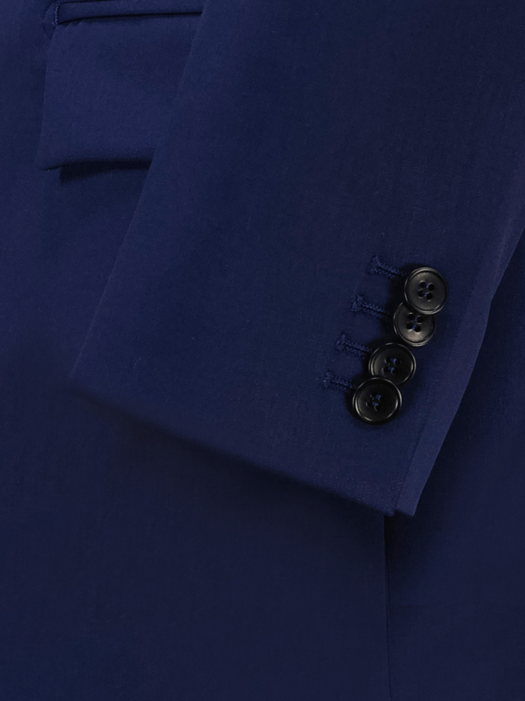 Veste en Gabardine de Laine Grande Taille Marine