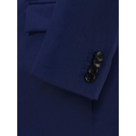 Veste en Gabardine de Laine Grande Taille Marine