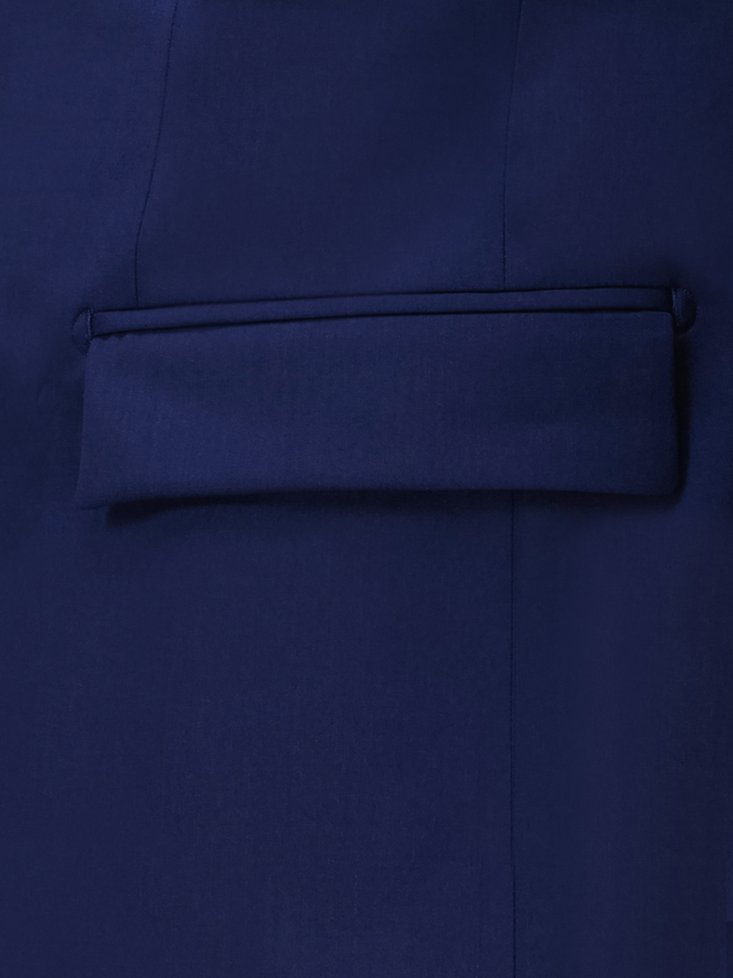 Veste en Gabardine de Laine Grande Taille Marine