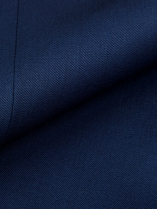 Veste en Gabardine de Laine Grande Taille Marine