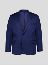 Veste en Gabardine de Laine Grande Taille Marine