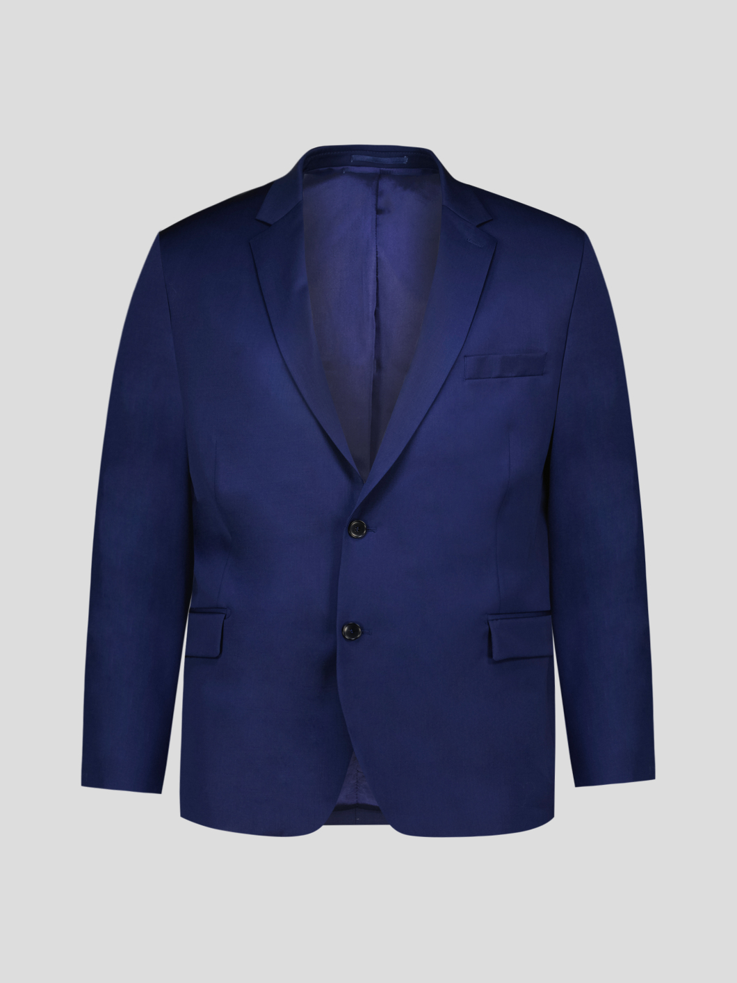 Veste en Gabardine de Laine Grande Taille Marine