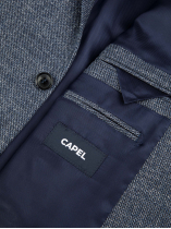 Veste Nattée Grande Taille Bleue