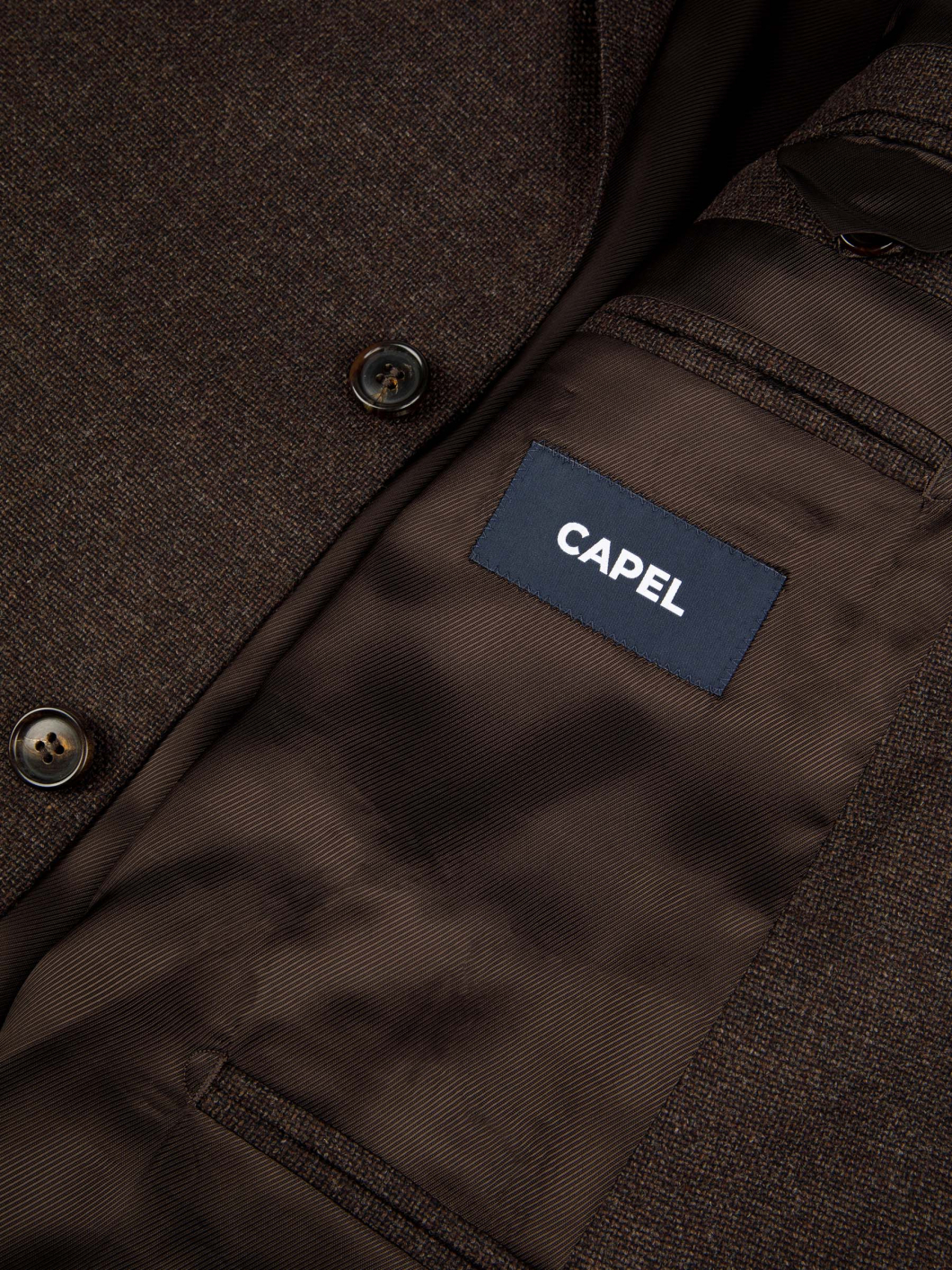 Veste Nattée Grande Taille Marron